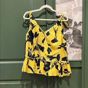 Jason Wu Collective Yellow and Black Women's Top